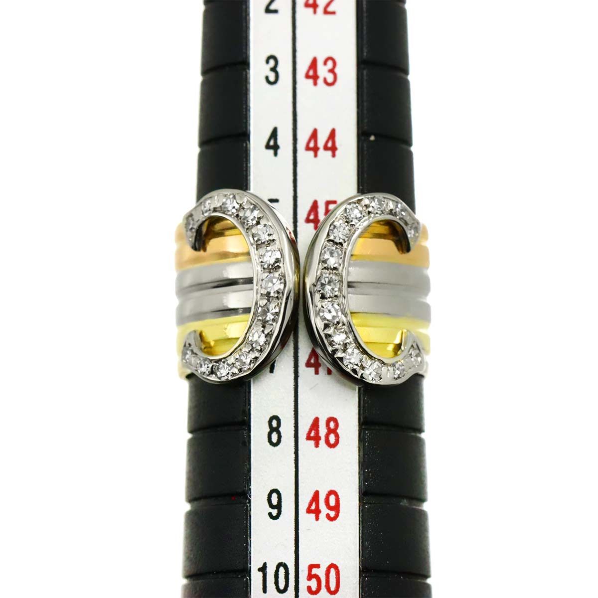 カルティエ Cartier 2C #47 ダイヤ リング K18 YG WG PG スリーカラー
