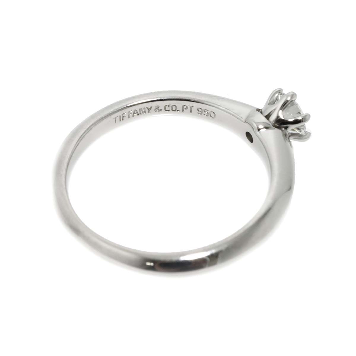 ティファニー TIFFANY&Co. ソリティア 9.5号 リング ダイヤ 0.23ct Pt