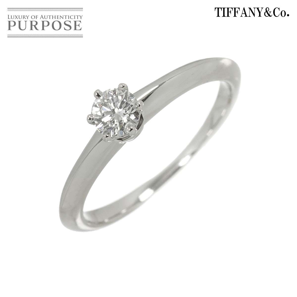 ティファニー TIFFANY&Co. ソリティア 9.5号 リング ダイヤ 0.23ct Pt