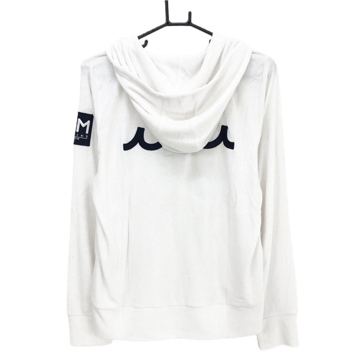 新品】ムータマリン ジップパーカー 白 パイル地 ジャケット メンズ M