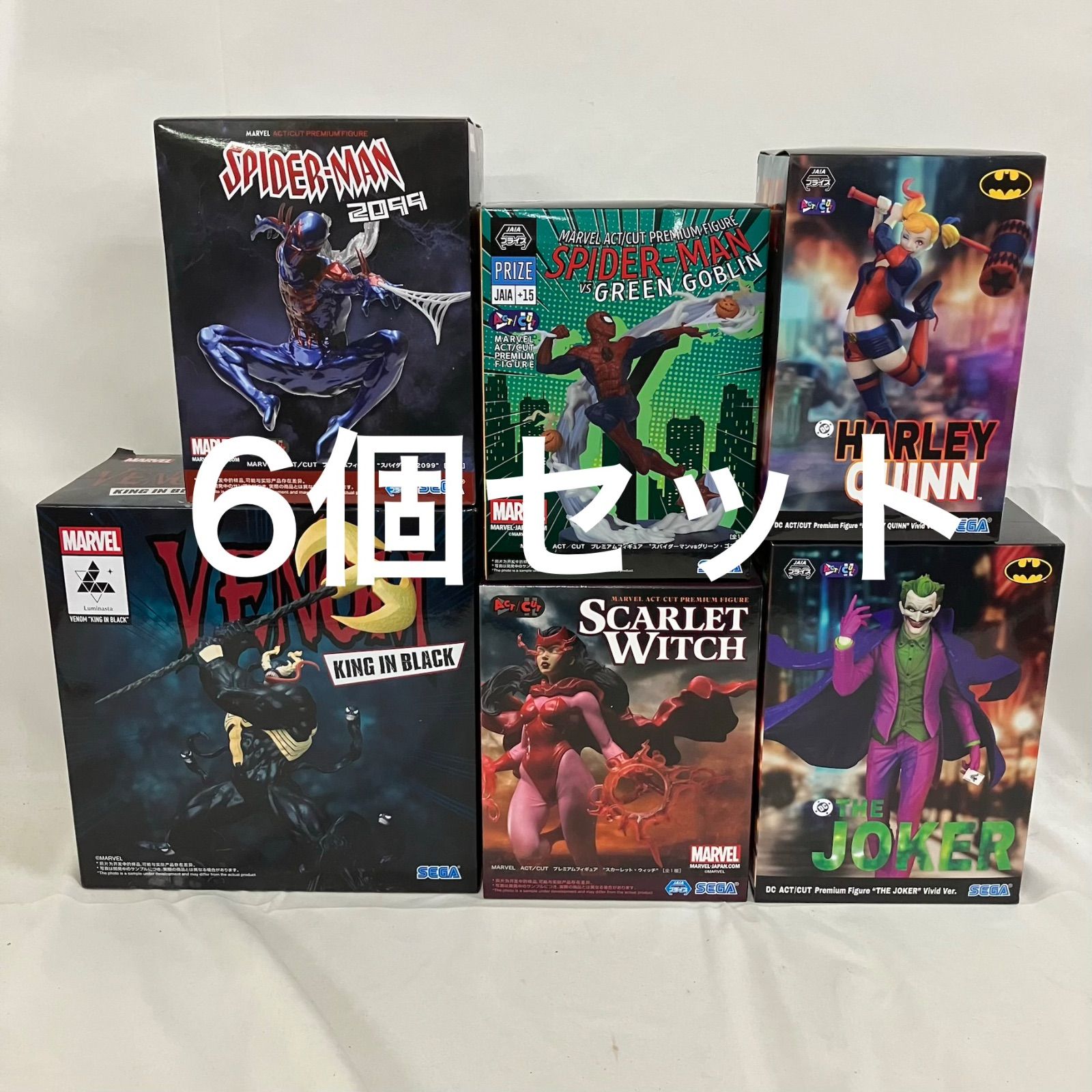 未開封 アメコミ フィギュア まとめ スパイダーマン 他 6個セット