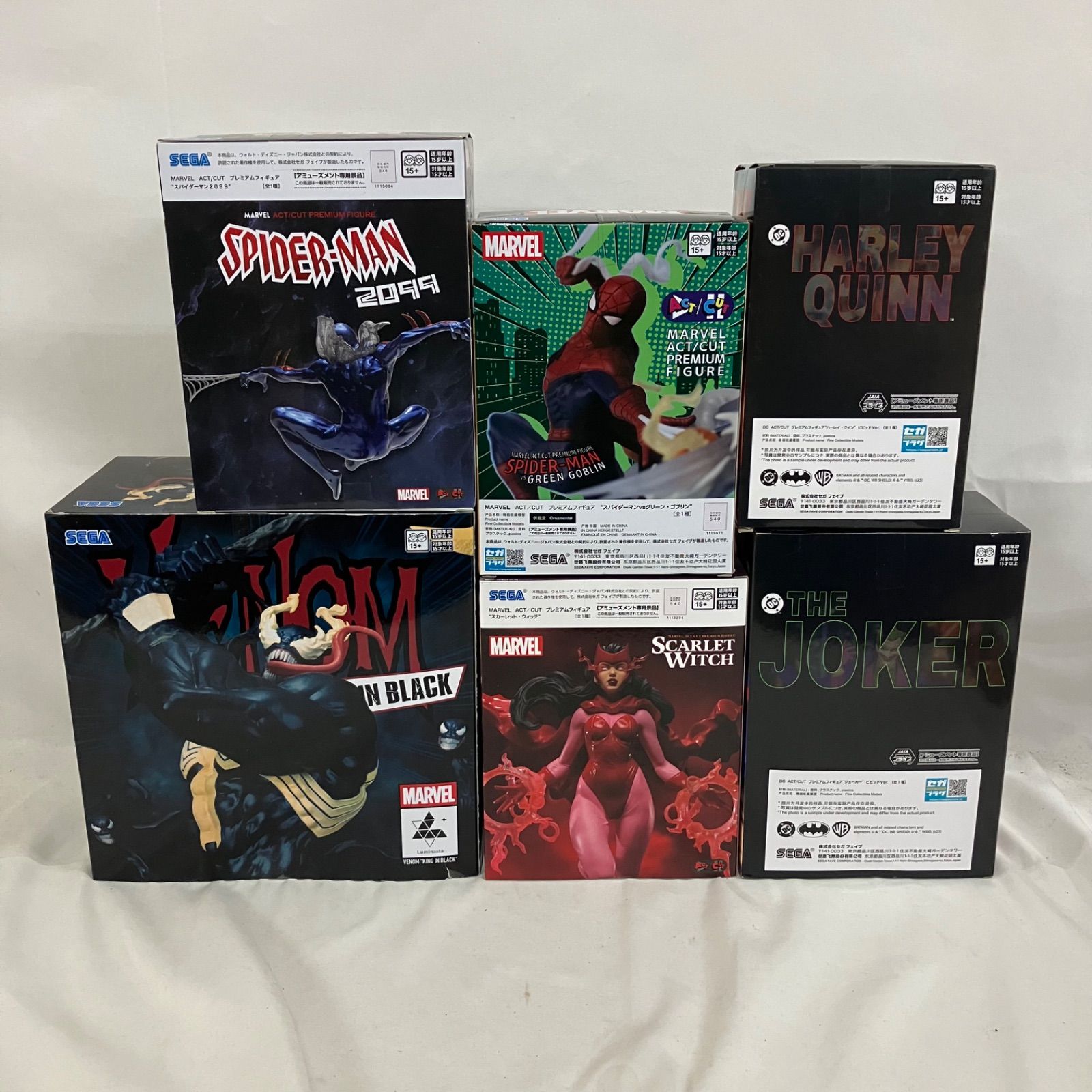 未開封 アメコミ フィギュア まとめ スパイダーマン 他 6個セット