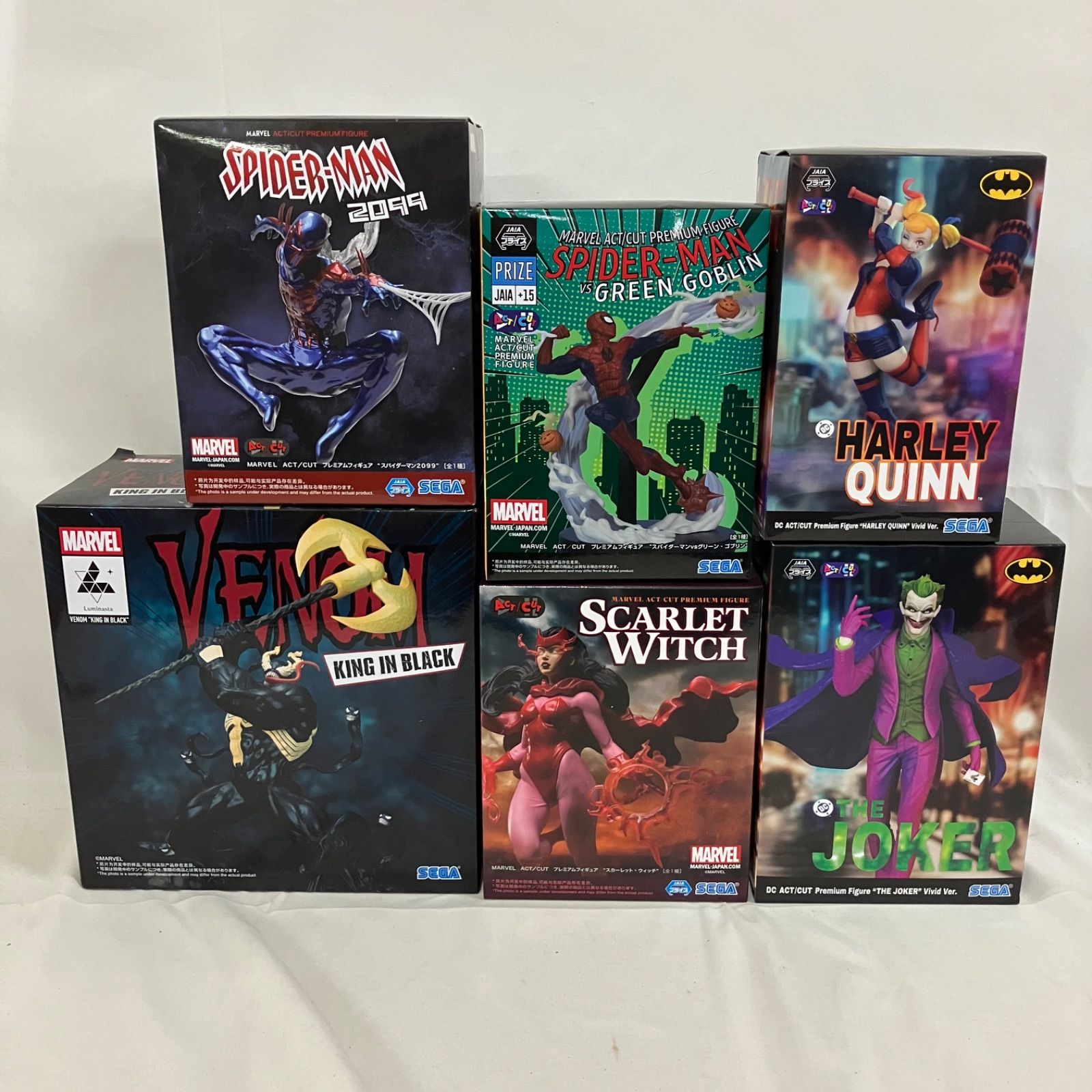 未開封 アメコミ フィギュア まとめ スパイダーマン 他 6個セット