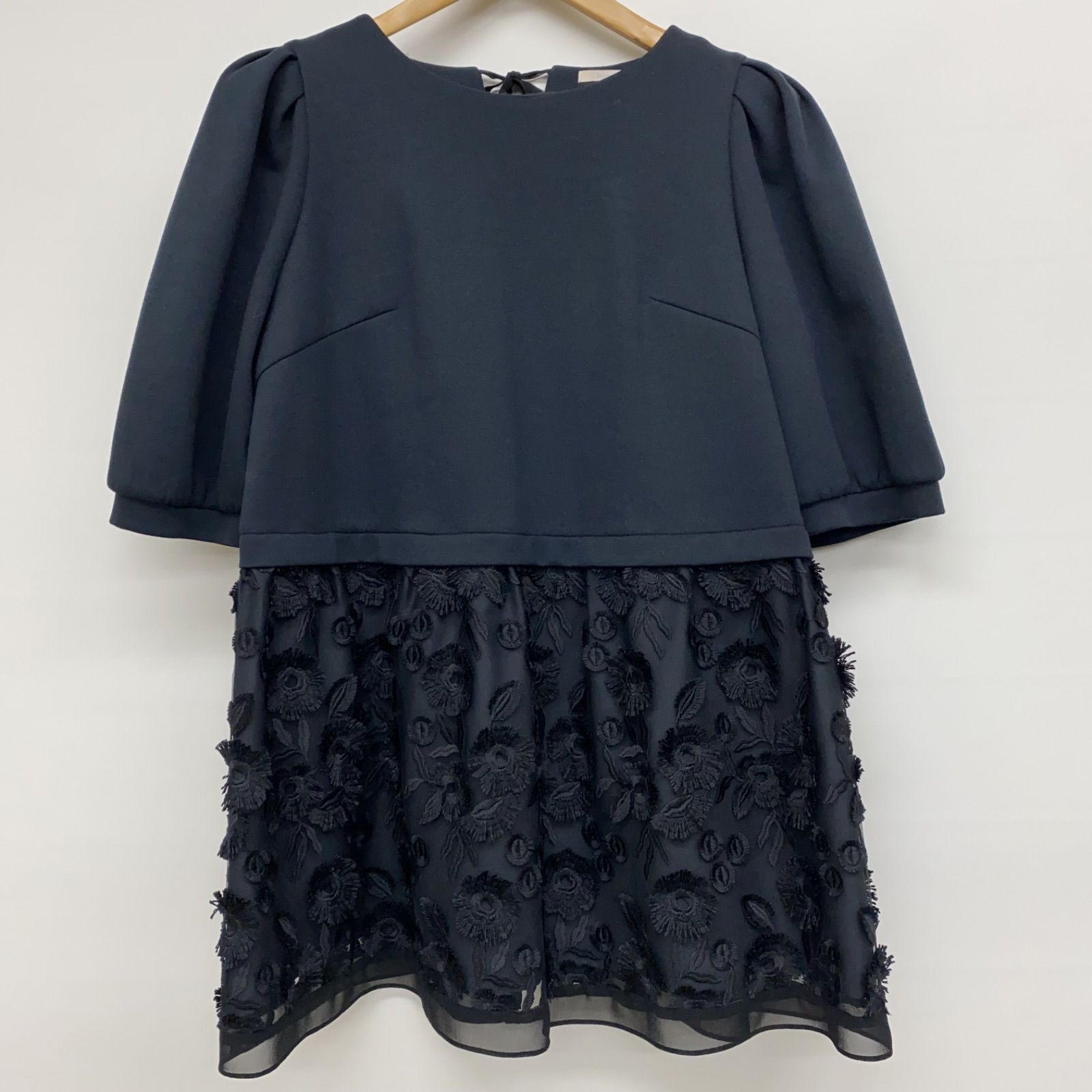 m5190 ローズティアラ RoseTiara 3Dフラワー切り替えチュニック - メルカリ