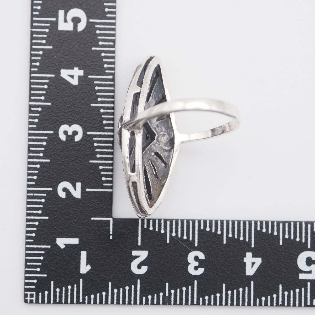 L441 オニキス風 マーカサイト マルカジット リング デザイン シルバー