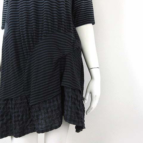 ジウ 慈雨 センソユニコ Senso unico チュニック ワンピース 半袖 5分