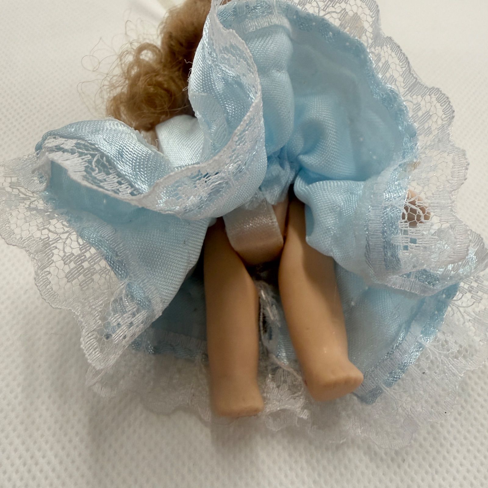 ビスクドール 水色ドレス フランス人形 アンティーク - メルカリ