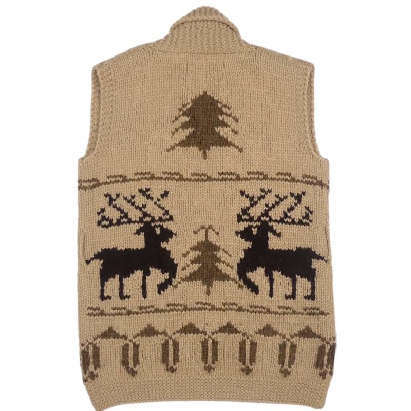 カウチンセーター kanata ニット ベスト L カナダ製 カナタ ウール