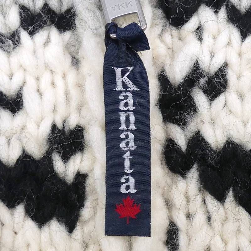 カウチンセーター kanata ニット L カナダ製 40 カナタ ウール ハンド