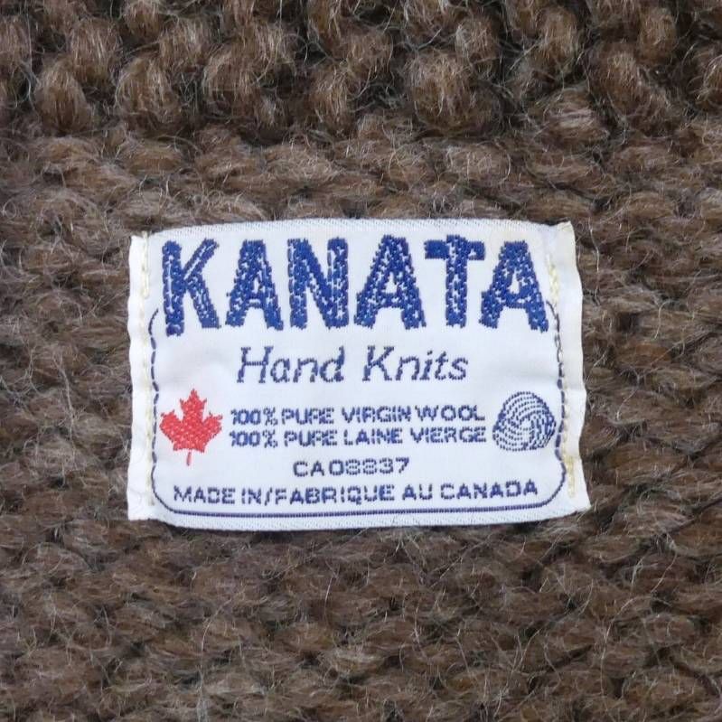 カウチンセーター kanata ニット XL カナダ製 カナタ ウール ハンド