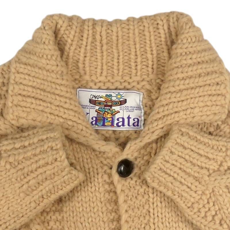 カウチンセーター kanata ニット M カナダ製 カナタ ウール ハンド