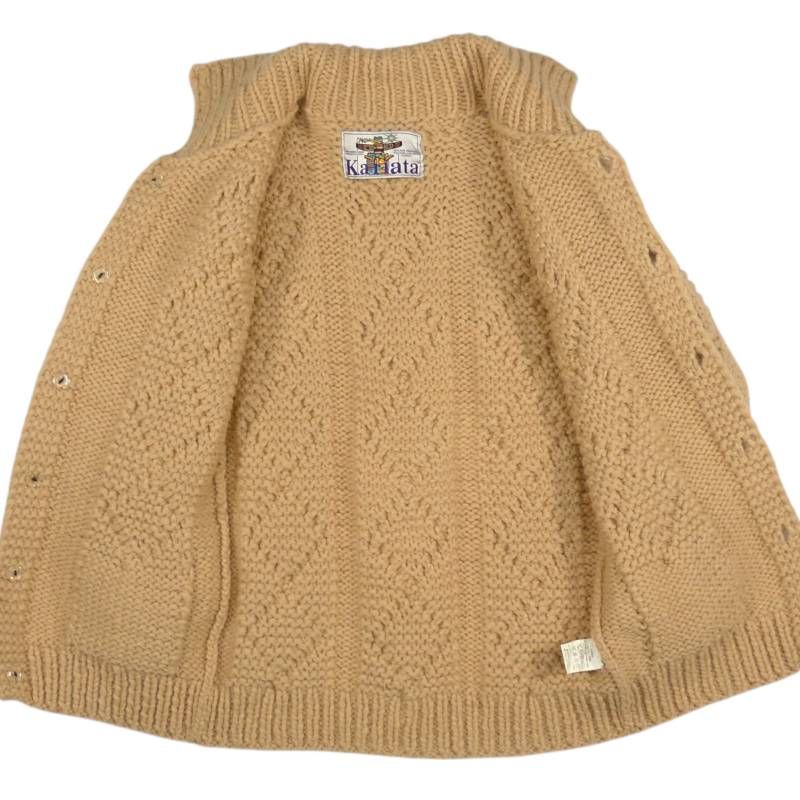 カウチンセーター kanata ニット M カナダ製 カナタ ウール ハンド