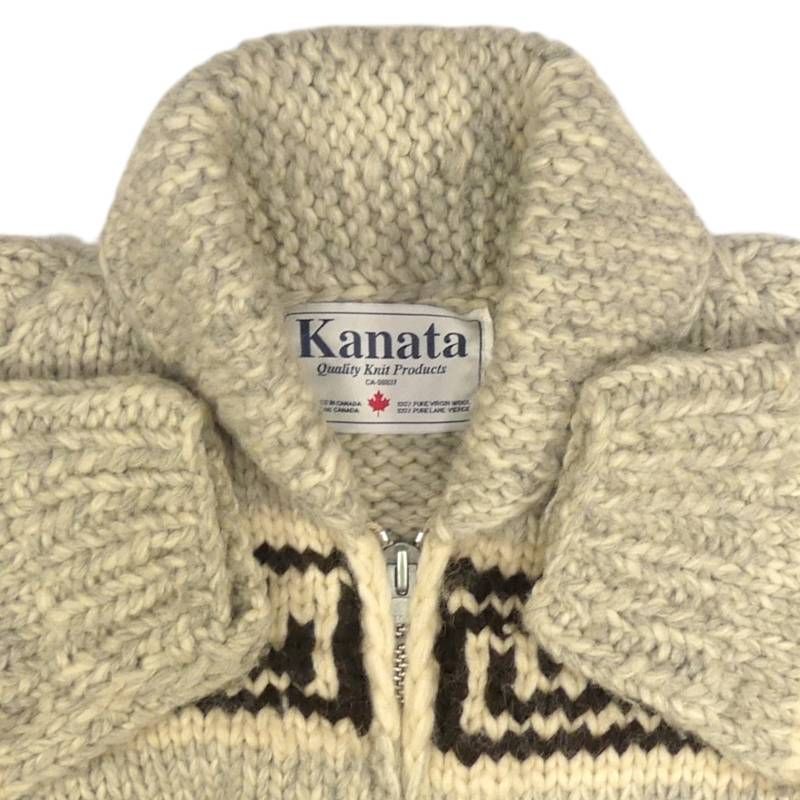 カウチンセーター kanata ニット XXL カナダ製 カナタ ウール ハンド