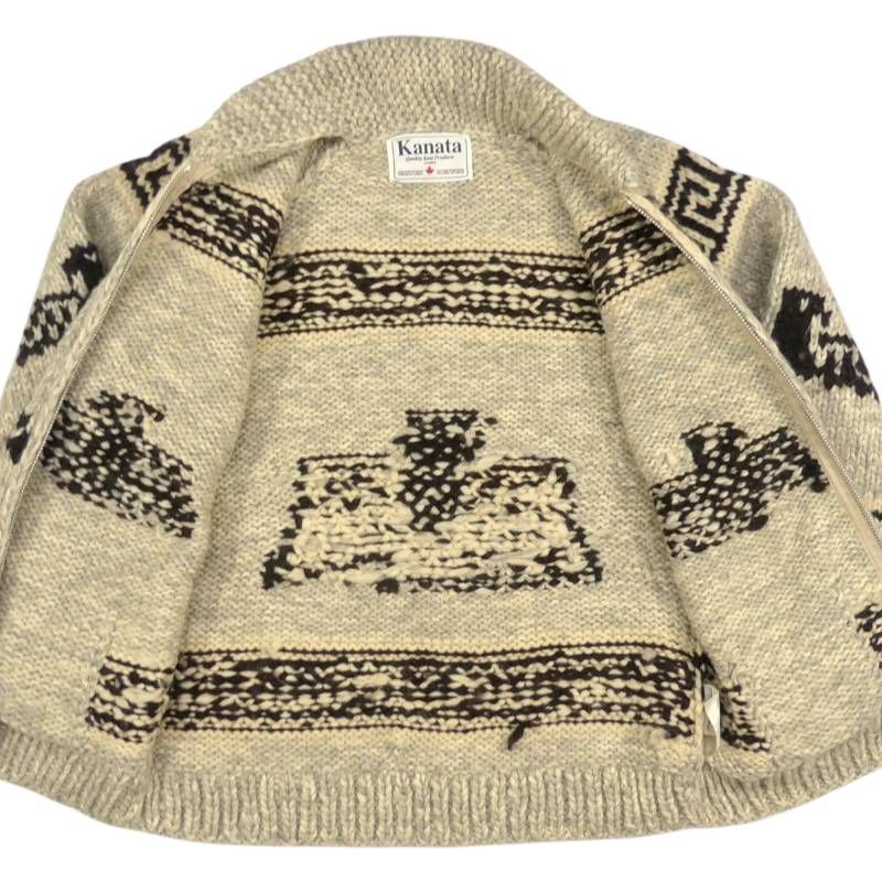 カウチンセーター kanata ニット XXL カナダ製 カナタ ウール ハンド