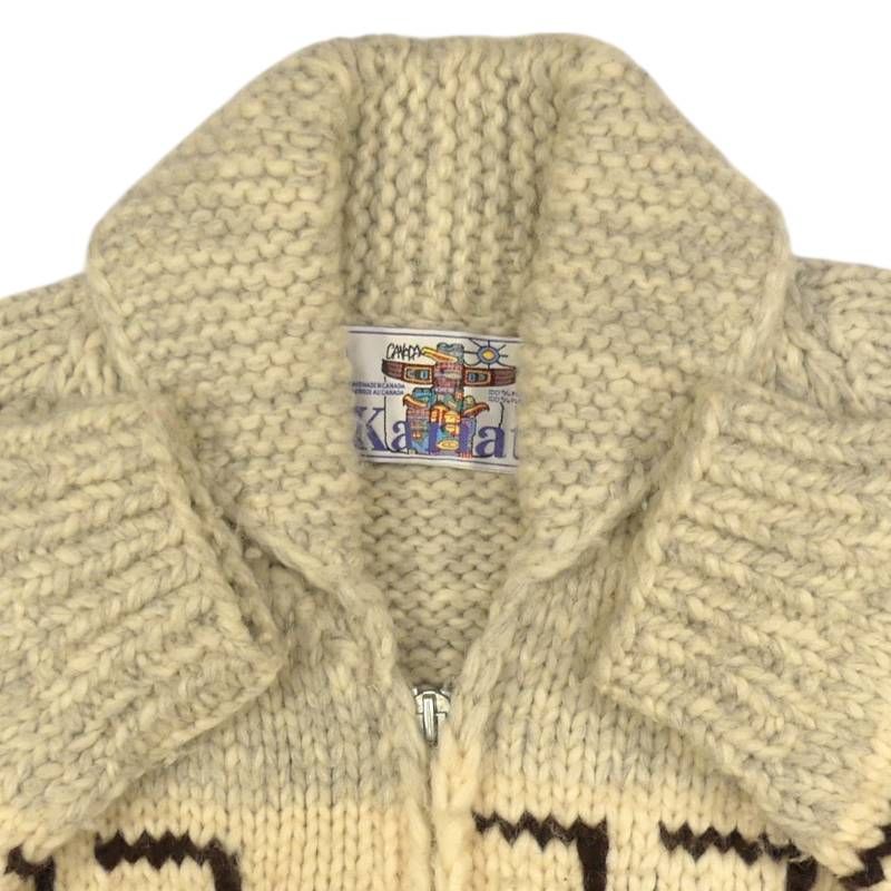 カウチンセーター kanata ニット XL カナダ製 カナタ ウール ハンド