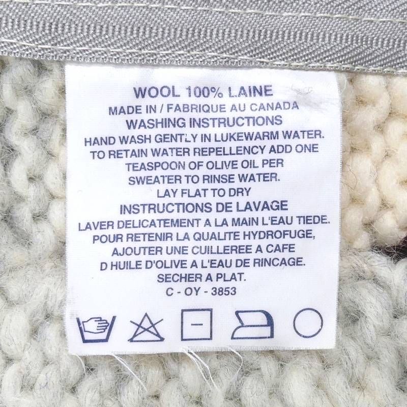 カウチンセーター kanata ニット XL カナダ製 カナタ ウール ハンド