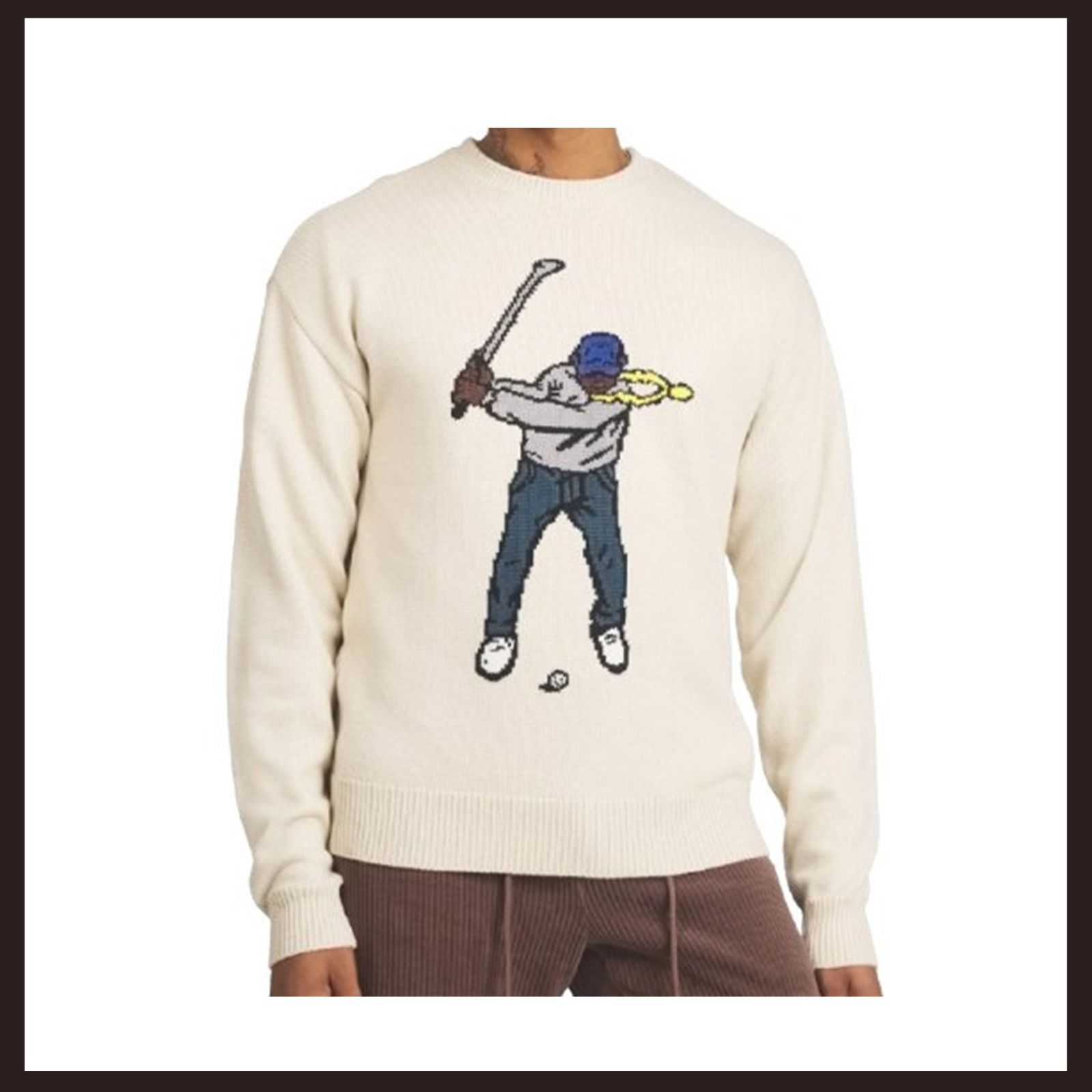 【新品未使用】Eastside Golf イーストサイドゴルフS アイボリー 新品未使用 Eastside Golf（イーストサイドゴルフ） インターシャ