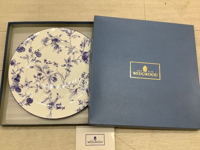 A5 WEDGWOOD ウェッジウッド ブループラムディナープレート 直径27.5