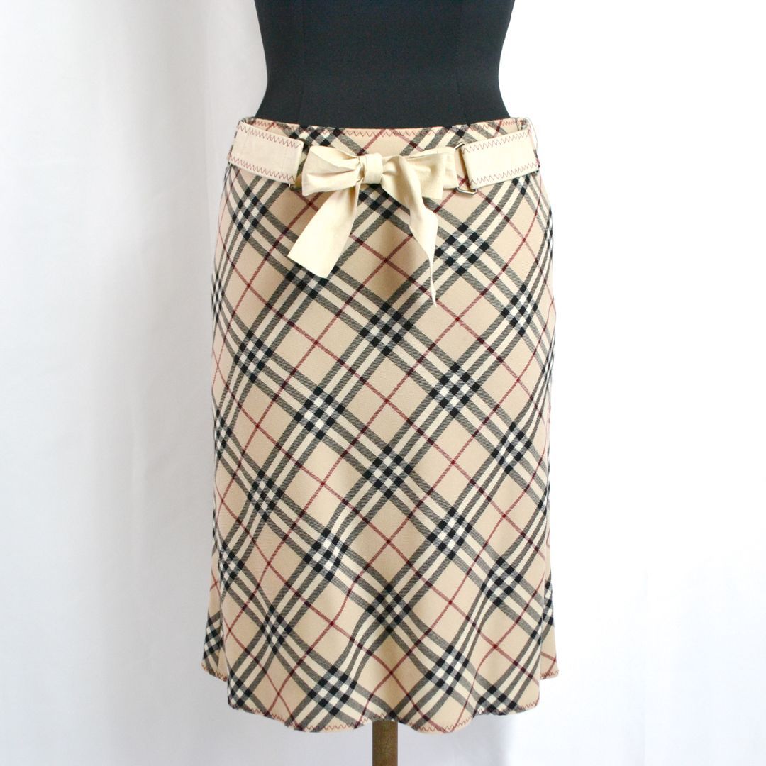 極美品】BURBERRYバーバリー 日本製 ウール製ノヴァチェック総柄