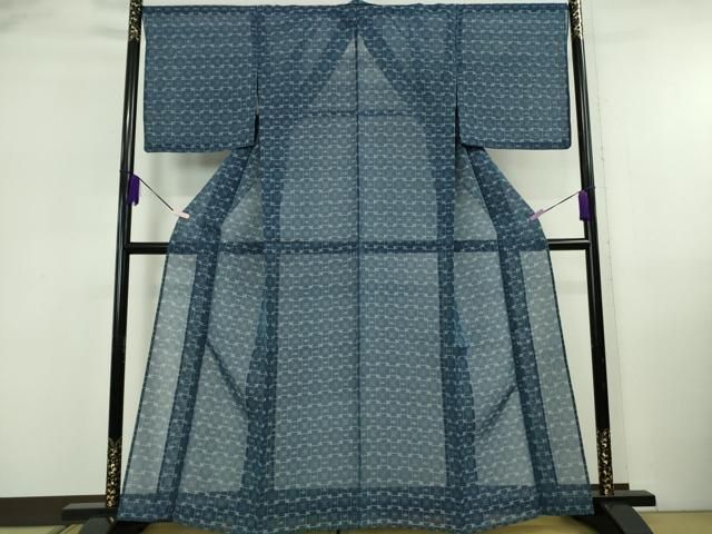 平和屋本店＊極上 夏物 本場琉球絣 夏琉球 反端付き 逸品 未使用