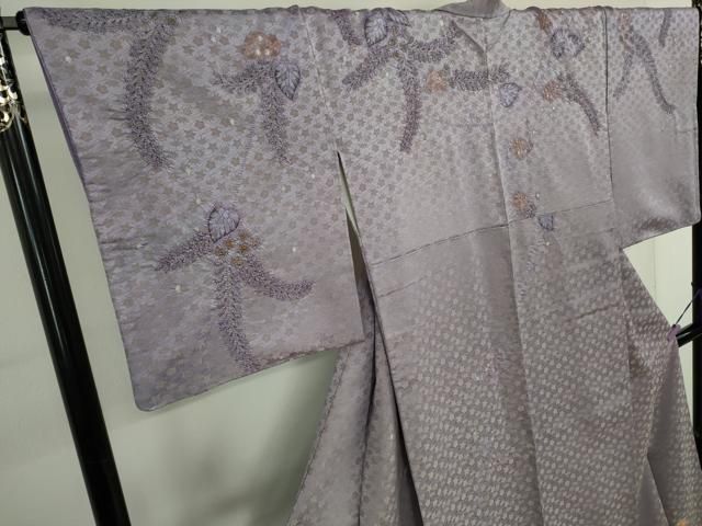 平和屋本店○最高級 初代 久保田一竹 幻の辻が花 訪問着 葵 暈し染め