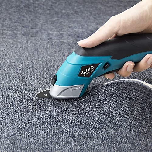  VLOXO電動カッター 電動ダンボールカッター 充電式ハサミ 段ボール 布|カーペット|ダンボール|プラスチックなどに適用 電動ハサミ 充電式 作業工具 DIY用 布切断 布ばさみ 彡 f 0 54 a 9 その他 キッチン 食器