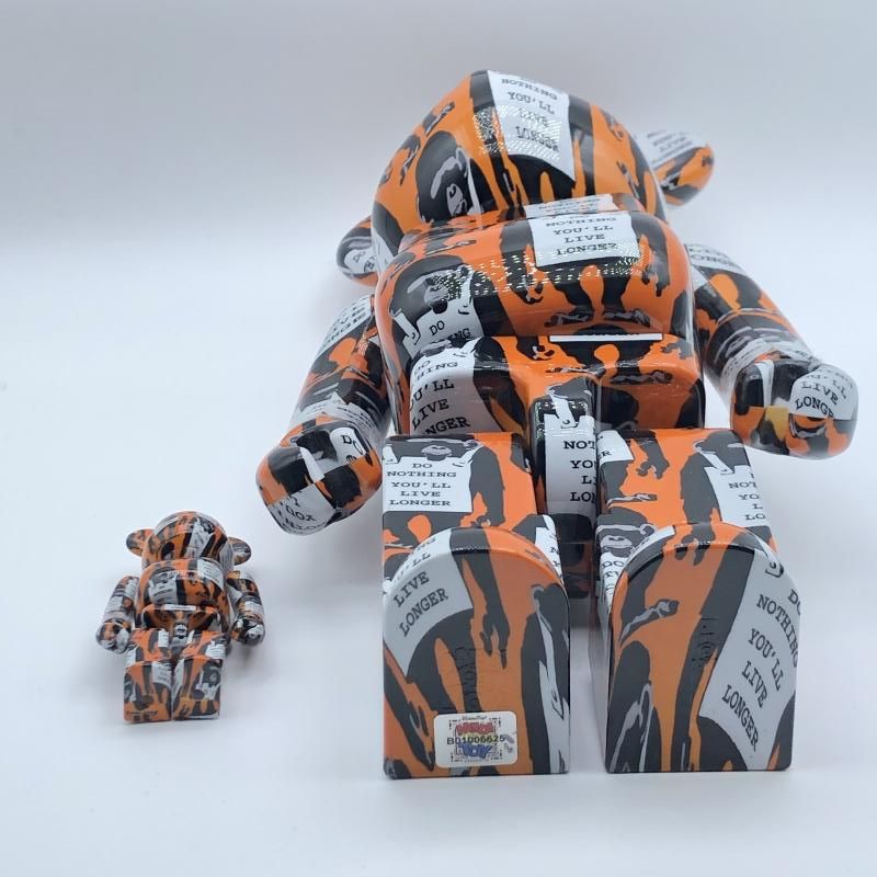 中古】BE＠RBRICK BE＠RBRICK BANKSY MONKEY SIGN 400% メディコム