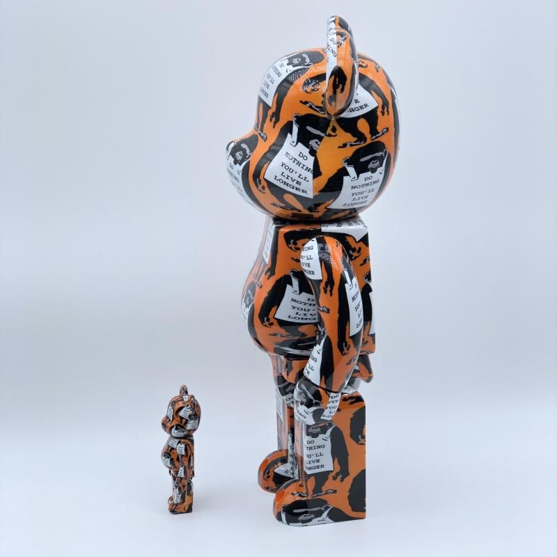 中古】BE＠RBRICK BE＠RBRICK BANKSY MONKEY SIGN 400% メディコム