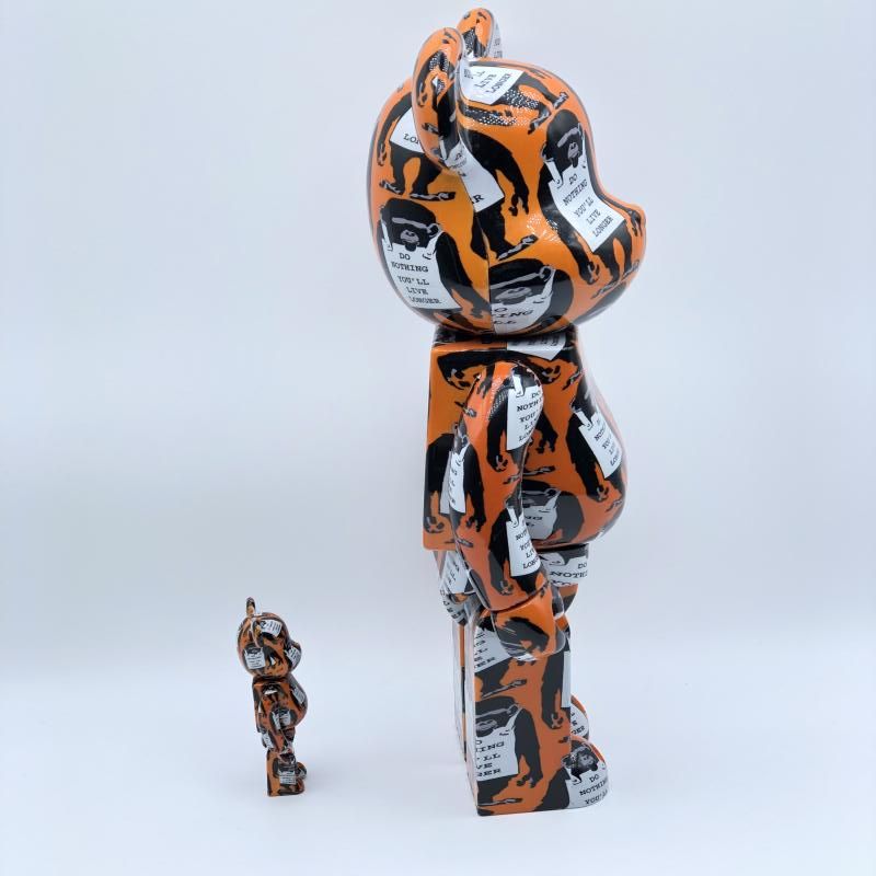 中古】BE＠RBRICK BE＠RBRICK BANKSY MONKEY SIGN 400% メディコム