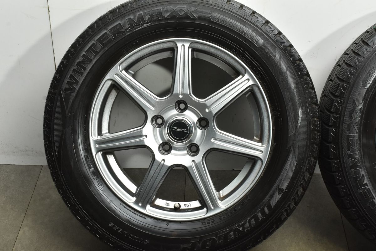 バリ溝】ZART 16in 6.5J +38 PCD114.3 ダンロップ ウインターマックス