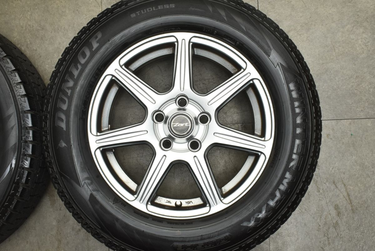 バリ溝】ZART 16in 6.5J +38 PCD114.3 ダンロップ ウインターマックス