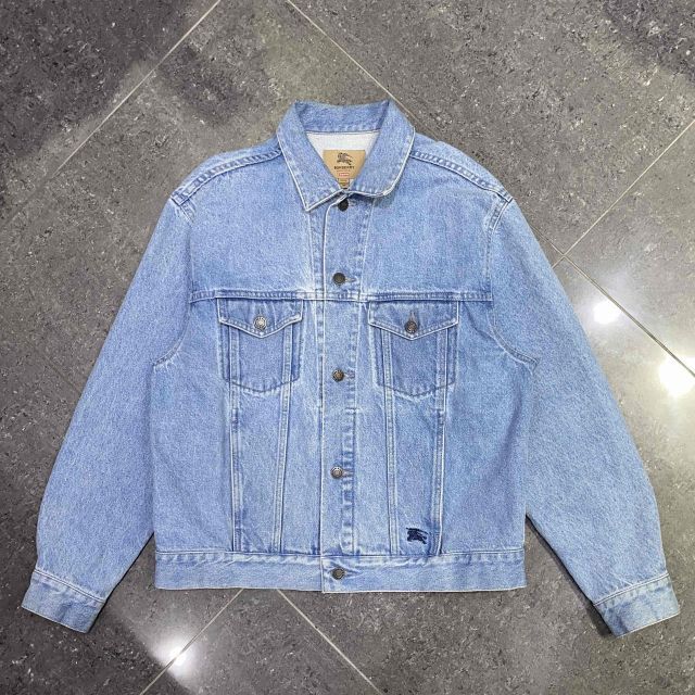 Supreme 22ss Burberry Denim Trucker Jacket SIZE-M シュプリーム