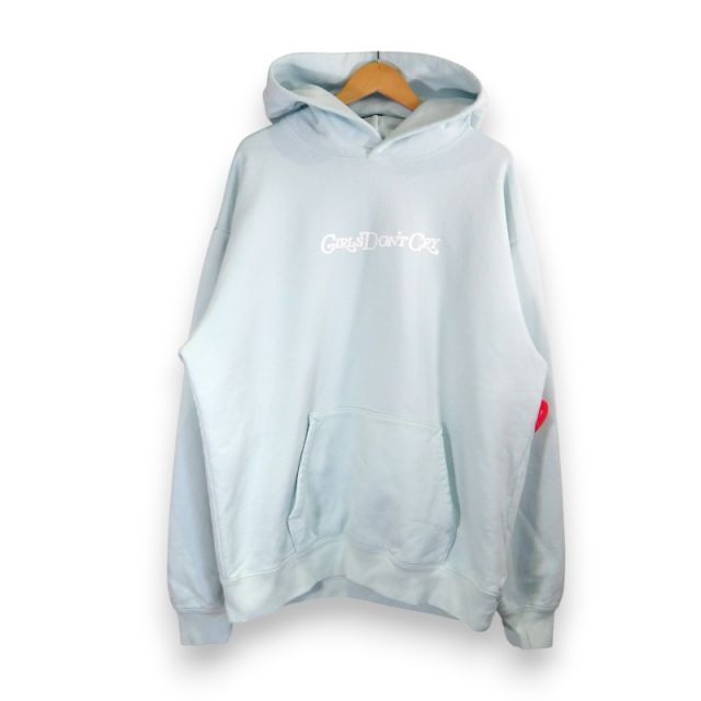 GIRLS DON'T CRY LOGO HOODIE BLUE XL ガールズドントクライ ロゴ