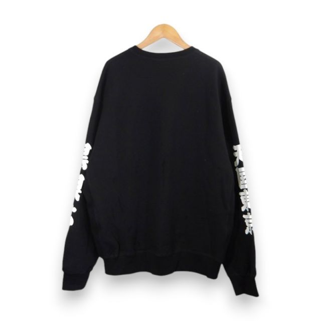 WACKO MARIA×BLACK EYE PATCH CREW NECK SWEAT BLACK サイズXL