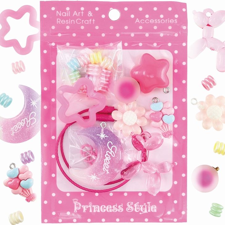 じゃらじゃら キーホルダー ジャラキー キット【 ストラップ パーツ 星