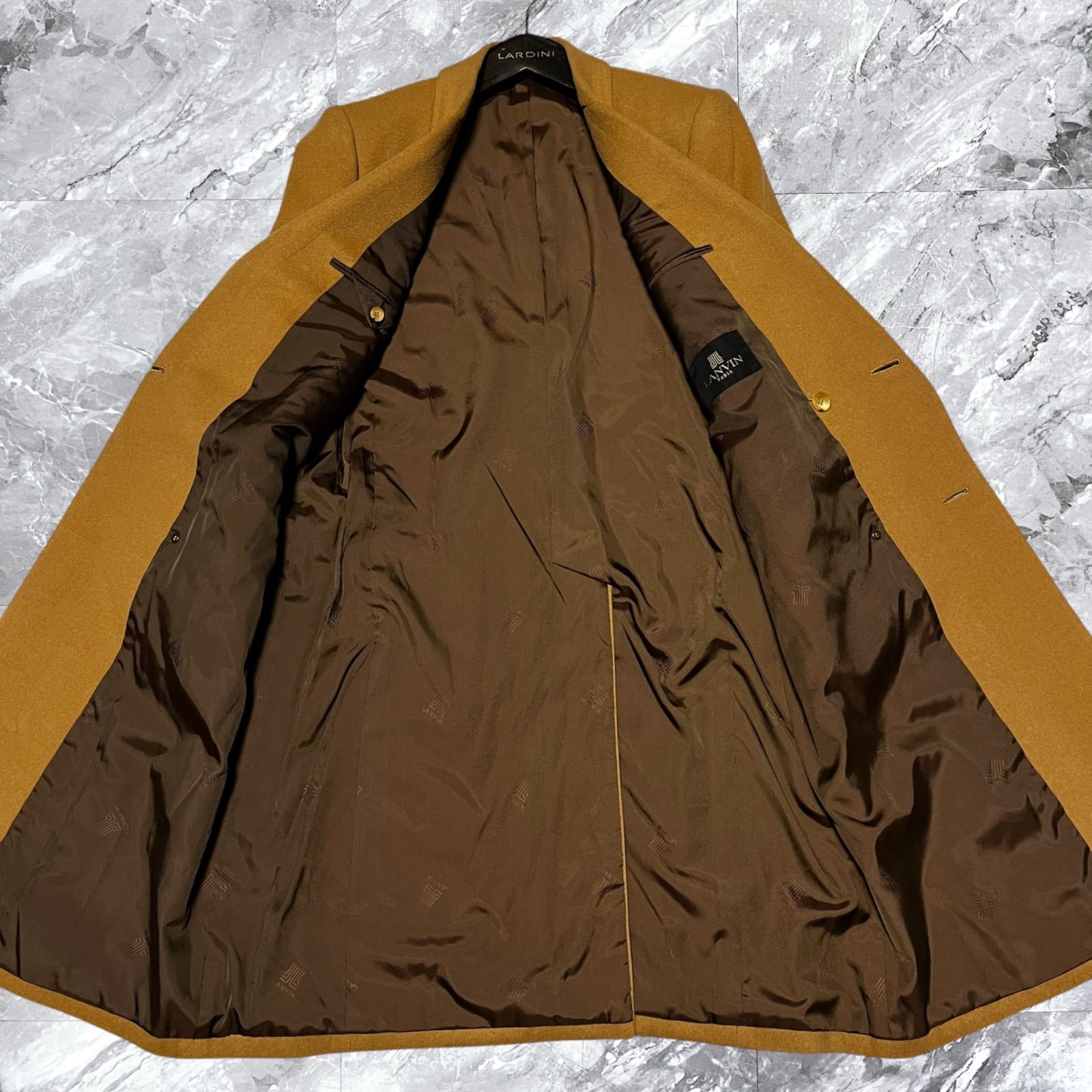 極美品 LANVIN ランバン チェスターコート ロングコート ウール