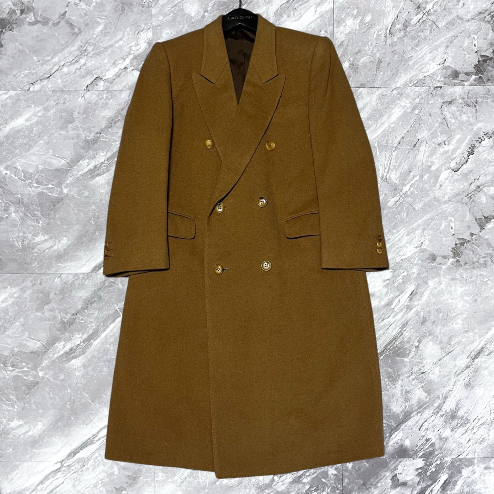 【専用品　ランバン　ウール　ロングダブルチェスターコート　XL相当 極美品 LANVIN ランバン チェスターコート ロングコート ウール