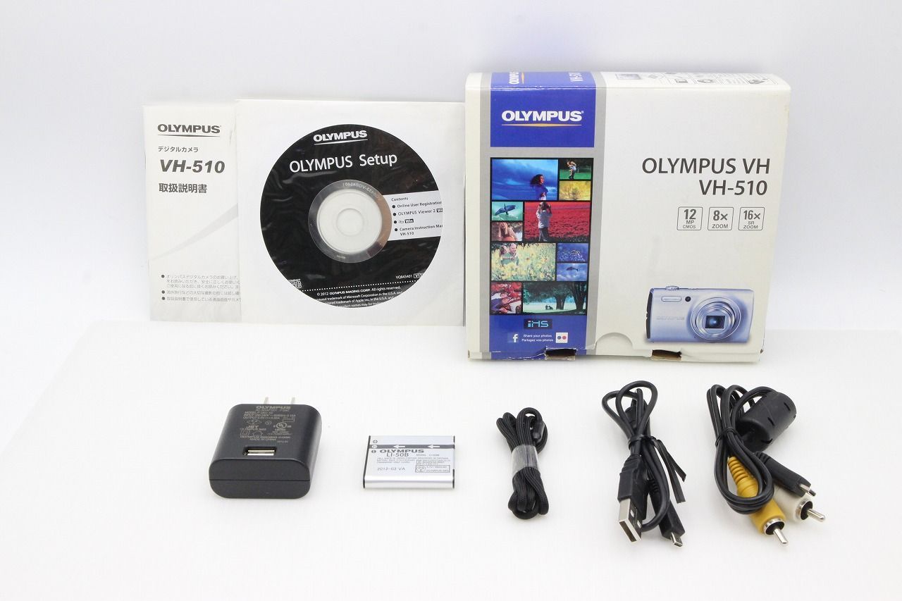美品 OLYMPUS オリンパス VH-510 コンパクトデジタルカメラ シルバー