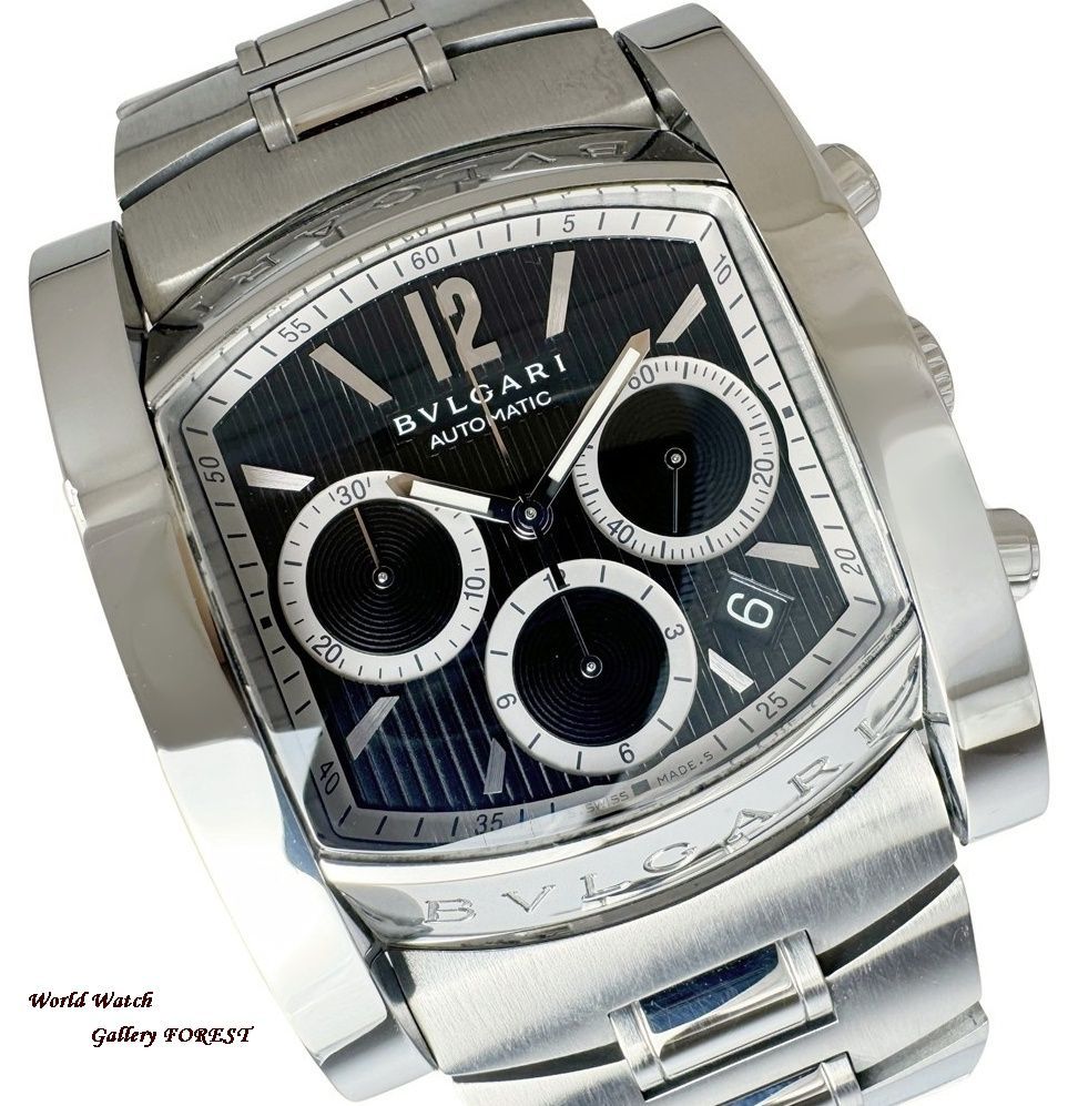 ブルガリ BVLGARI☆アショーマ】AA48SCH 中古 メンズ腕時計 クロノ