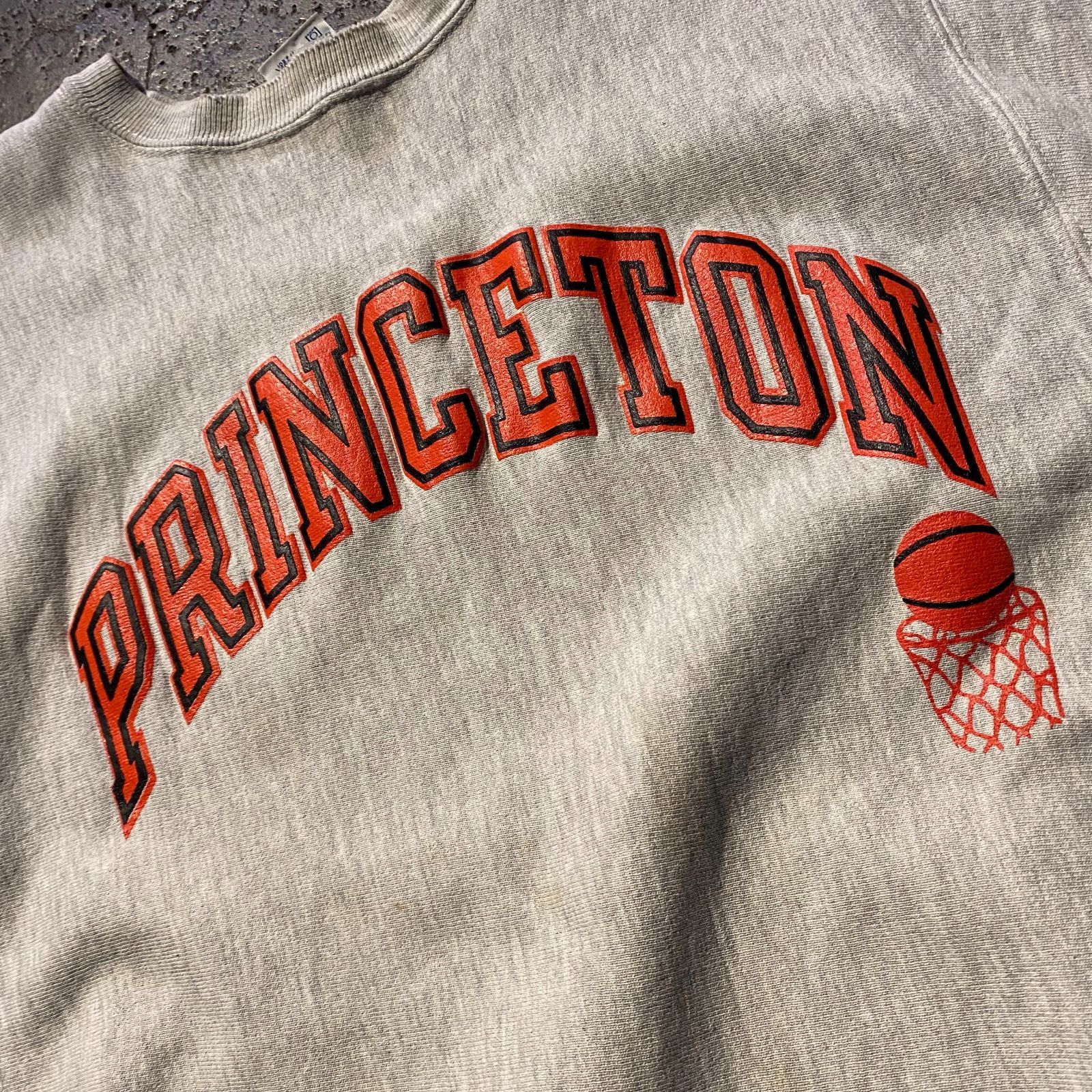 Champion 90s USA製 REVERSE WEAVE 刺繍タグ PRINCETON プリントロゴ