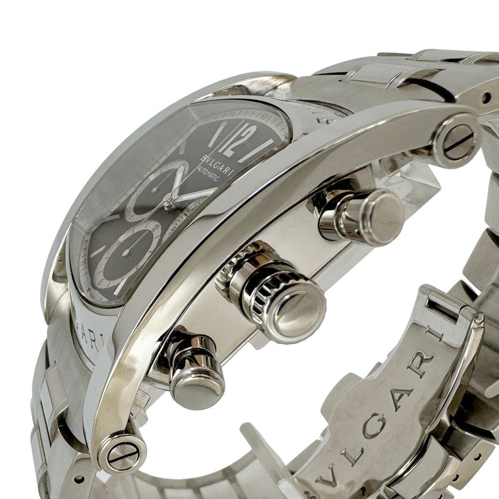  ブルガリ BVLGARI アショーマ AA48SCH メンズ腕時計 クロノグラフ 自動巻き ブラック文字盤 外装仕上げ Aランク サイズ展開 自動巻き時計 腕時計(アナログ)