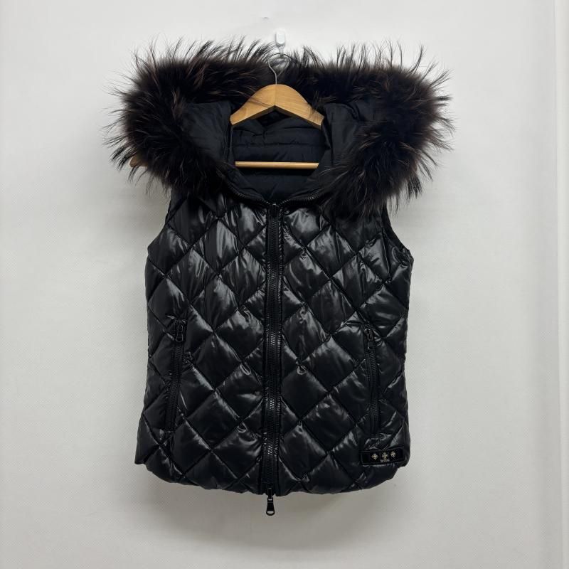 タトラス オルシエラ ダウンベスト 3way ダブルジップ 黒 リバーシブル