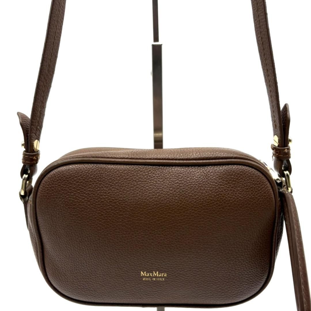 マックスマーラ Max Mara レザー ショルダーバッグ カメラバッグ