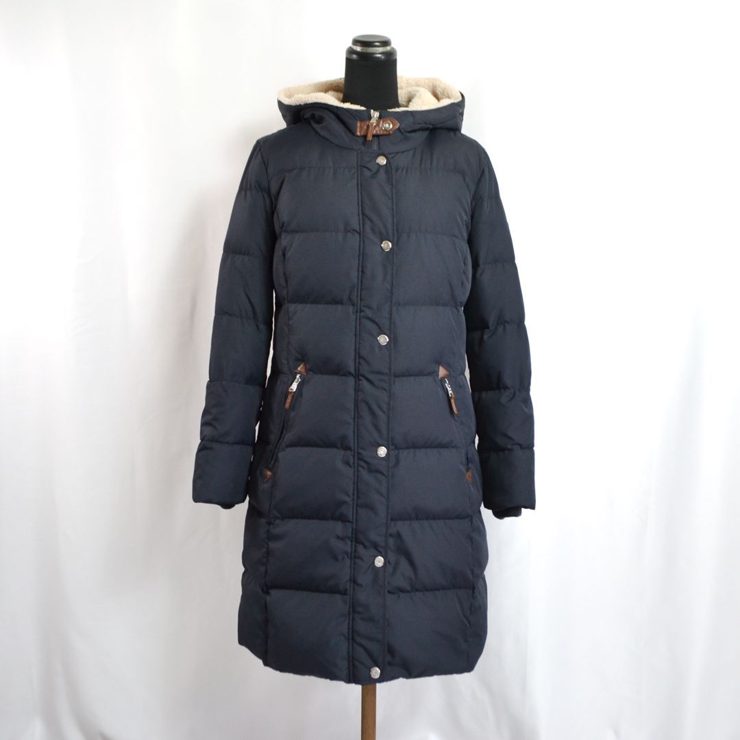 最終値下げ　美品 ラルフローレン ロング ダウンコート S相当 極美品】Ralph Laurenラルフローレン フーデッドロングダウンコート S