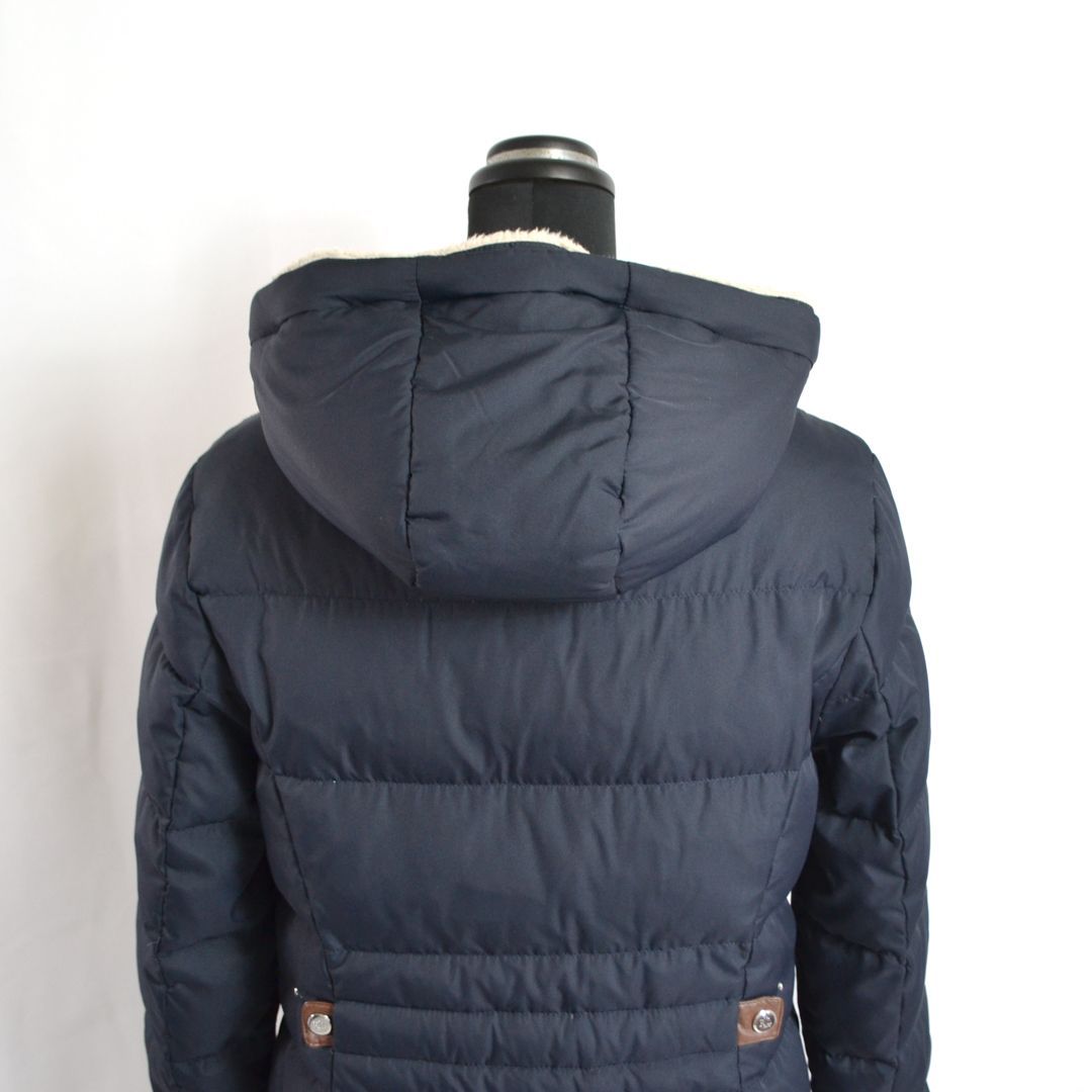 極美品】Ralph Laurenラルフローレン フーデッドロングダウンコート S