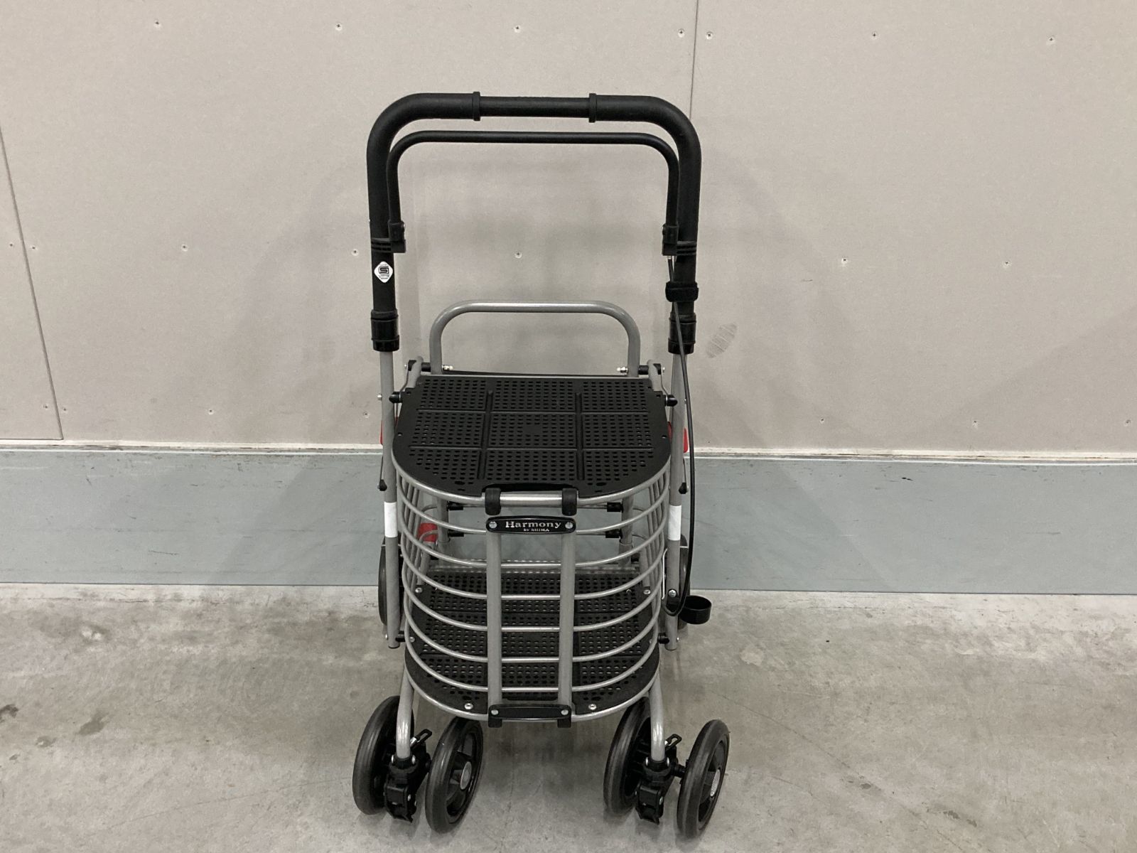 島製作所 シルバーカー ハーモニーAL 折りたたみ 座面付き 歩行カート