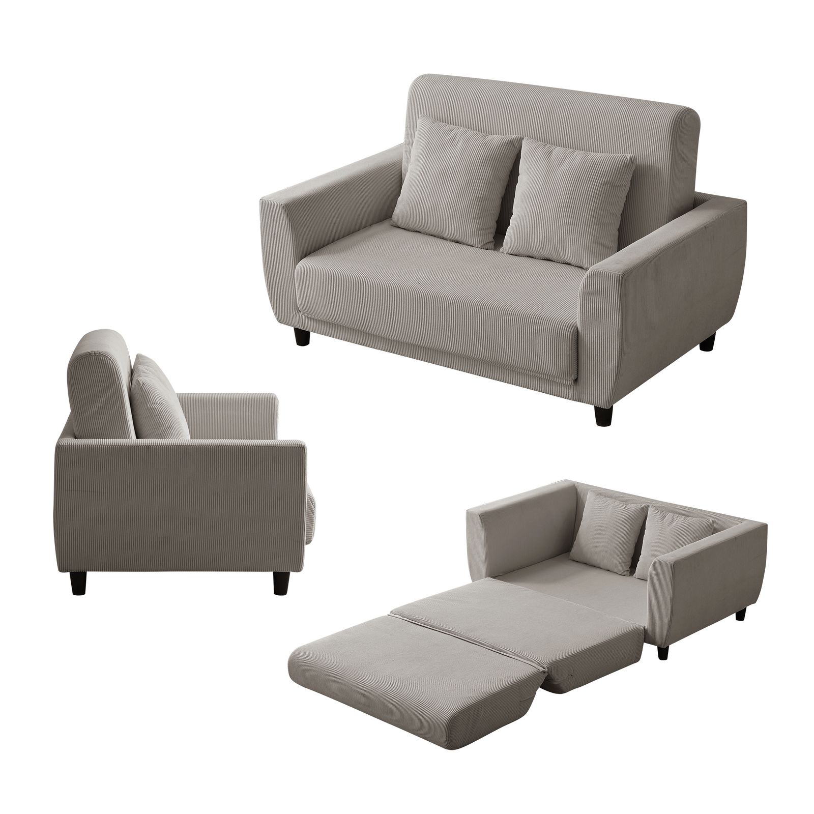 ソファーベッド 2人掛け ソファベッド 3way 折りたたみ コンパクト