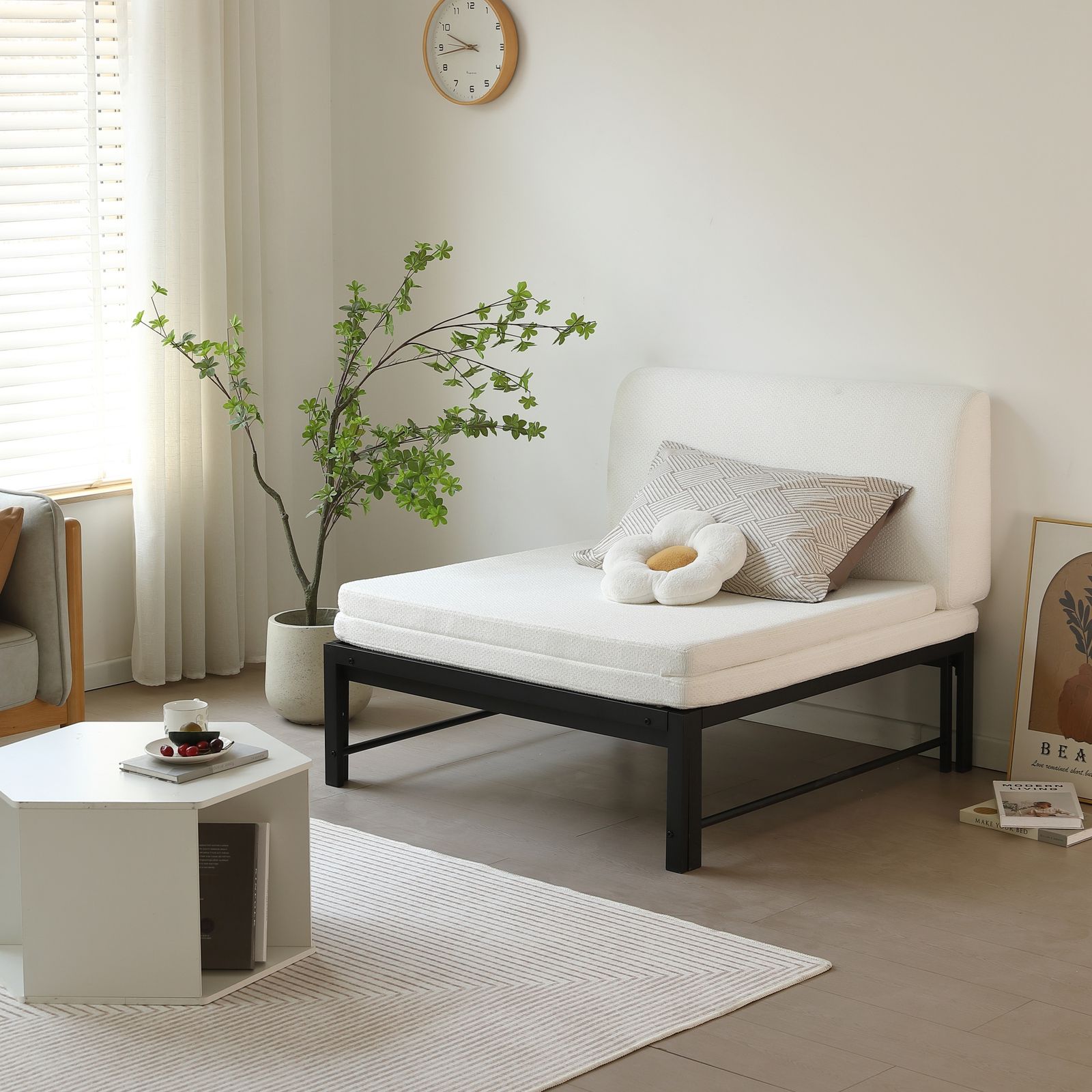 ディベッド ソファベッド シングル パイプベッド 伸長式ベッド ベッド