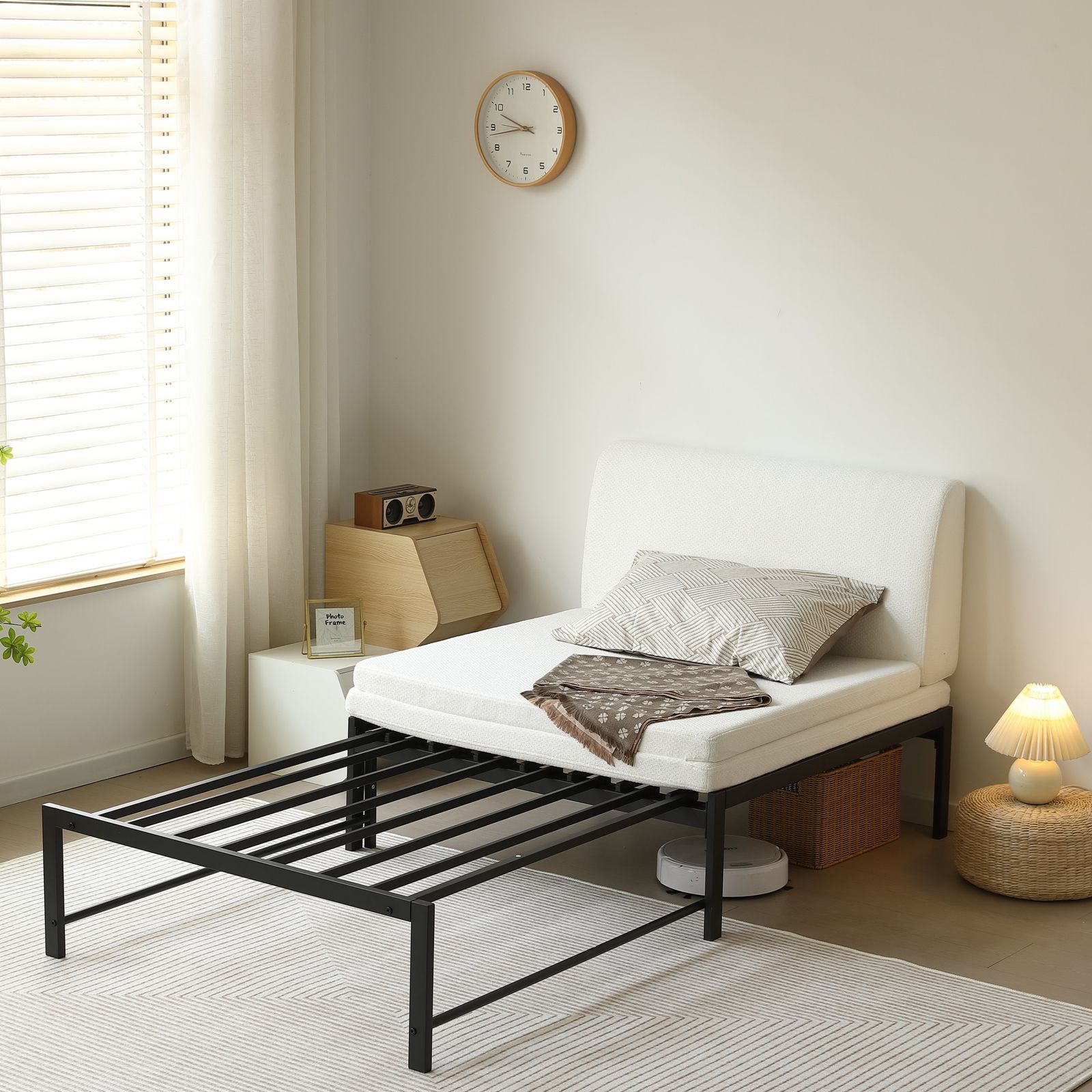 ディベッド ソファベッド シングル パイプベッド 伸長式ベッド ベッド