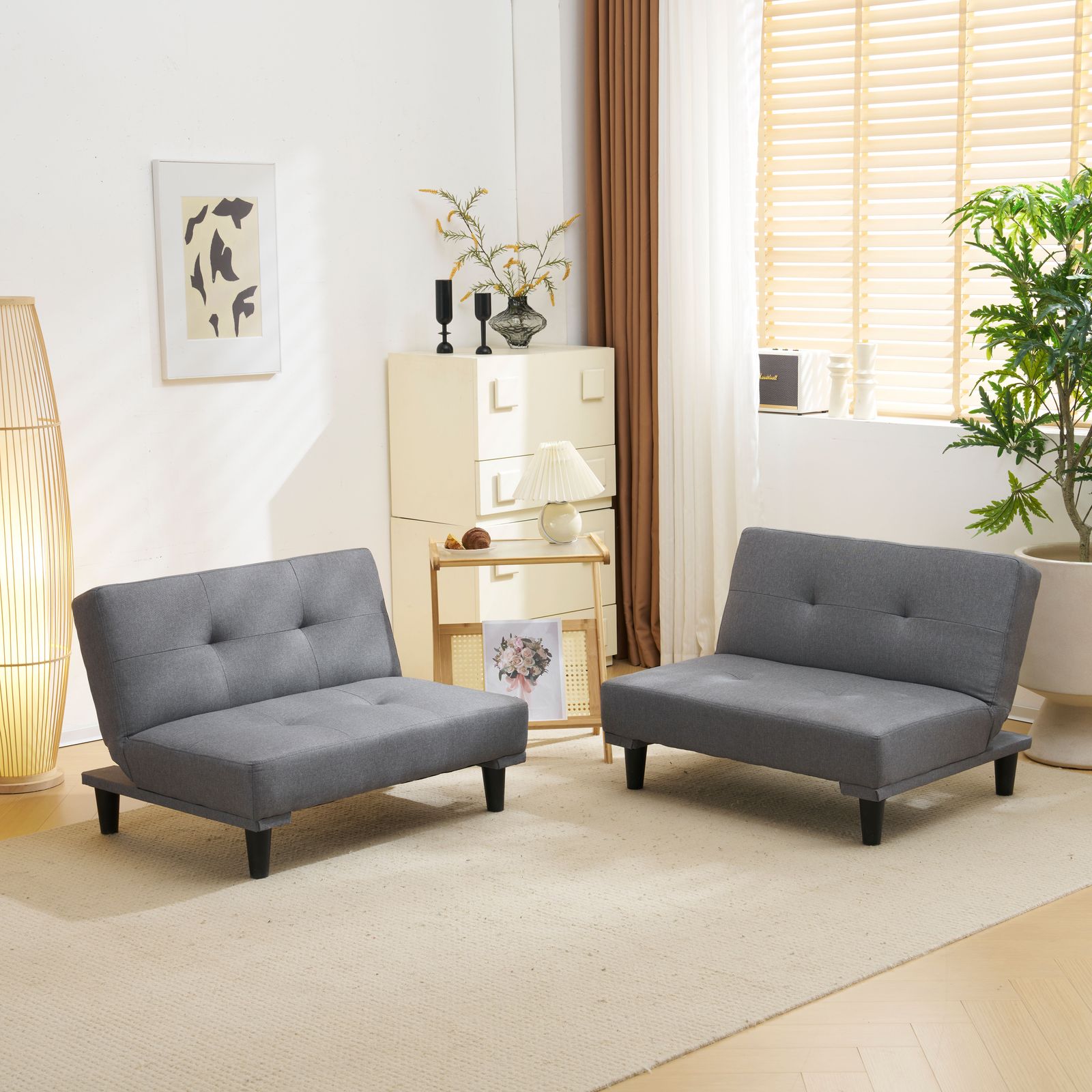 二人掛け リクライニングソファ